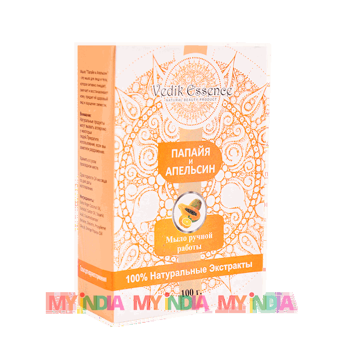 Натуральное мыло с Папайей и Апельсином (100 г), произв. Vedik Essence #1