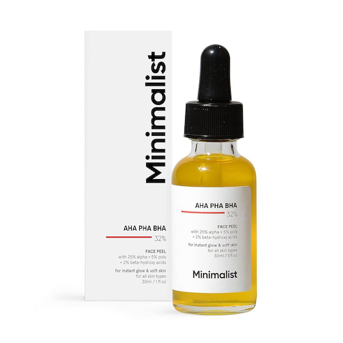 Пилинг для лица с кислотами 32% (30 мл), AHA PHA BHA 32% Face Peel, произв. Minimalist #1