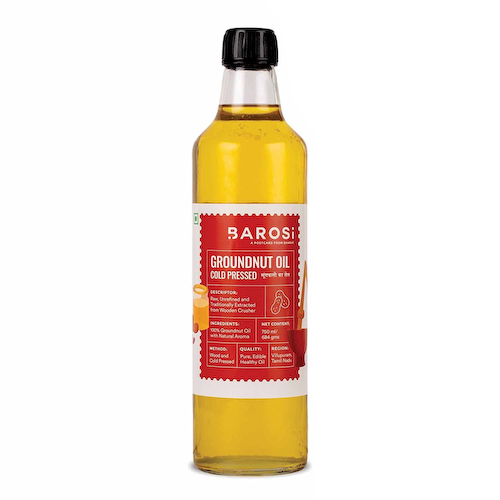 Арахисовое масло холодного отжима (750 мл), Cold Pressed Groundnut Oil, произв. Barosi #1