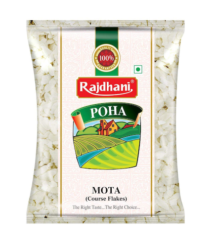 Рисовые хлопья Поха (500 г), Poha Mota, произв. Rajdhani #1