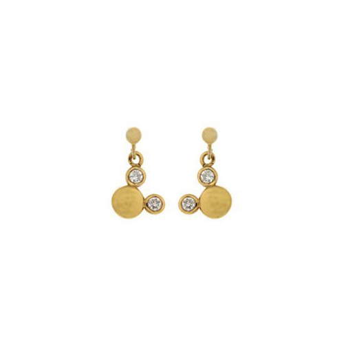 Серьги желтые Дисней Микки Маус, Earrings Yellow Disney Mickey Mouse, произв. MYINDIA #1