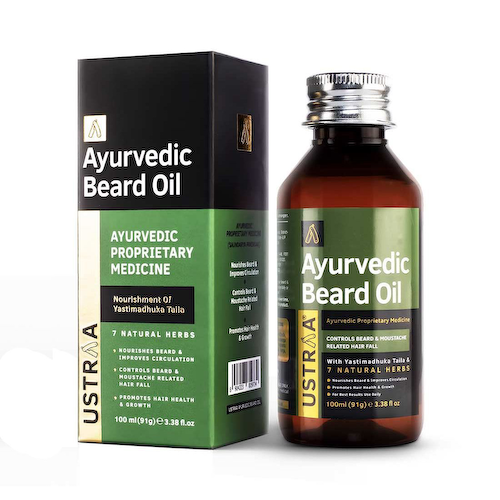 Аюрведическое масло для бороды (100 мл), Ayurvedic Beard Oil, произв. Ustraa #1