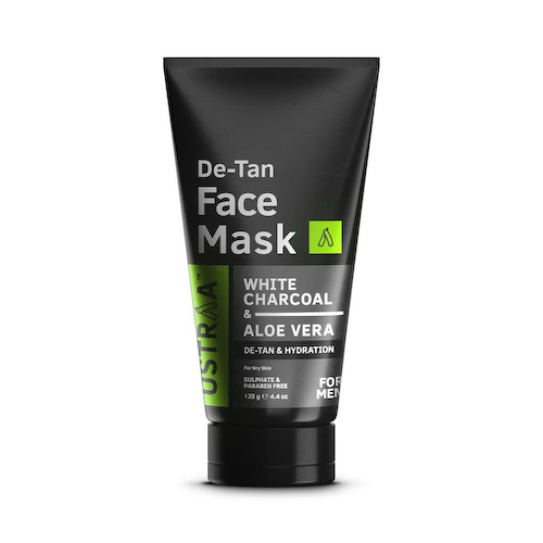 Маска для лица с Белым углем и Алоэ вера (125 г), De-Tan Face Mask White Charcoal &amp; Aloe Vera, произв. Ustraa #1