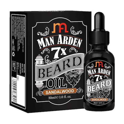 Масло для бороды с Сандалом (30 мл), 7X Beard Oil Sandalwood, произв. Man Arden #1