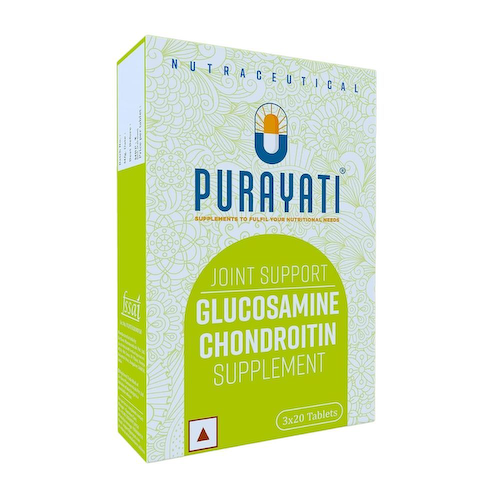 Глюкозамин и Хондроитин (60 таб), Glucosamine Chondroitin, произв. Purayati #1