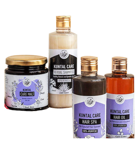 Спа-набор для ухода за волосами, Herbal Kuntal Care Basket (Hair Care Kit), произв. Amrutam #1
