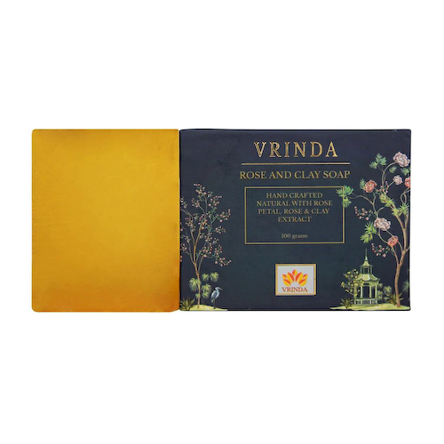Мыло ручной работы с Розой и экстрактом Глины (100 г), Rose &amp; Clay Soap, произв. Vrindaam #1
