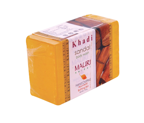 Мыло ручной работы с Сандалом (125 г), Sandal Soap Ayurvedic Herbal Natural, произв. Khadi Mauri #1