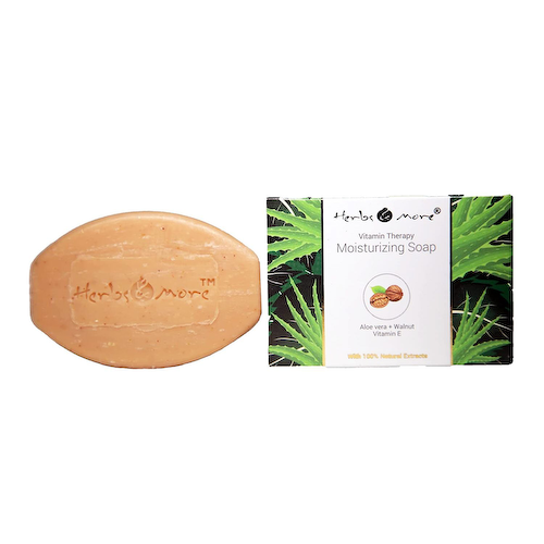 Увлажняющее мыло с Алоэ вера, Грецким орехом и Витамином Е (375 г), Moisturizing Soap Aloe vera Walnut Vitamin E, произв. Herbs &amp; More #1