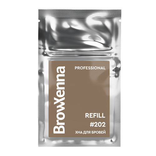 Хна для бровей: цвет Светло-русый #202 (6 г), Brow Xenna Light Blonde #202 Refill, произв. BrowXenna #1