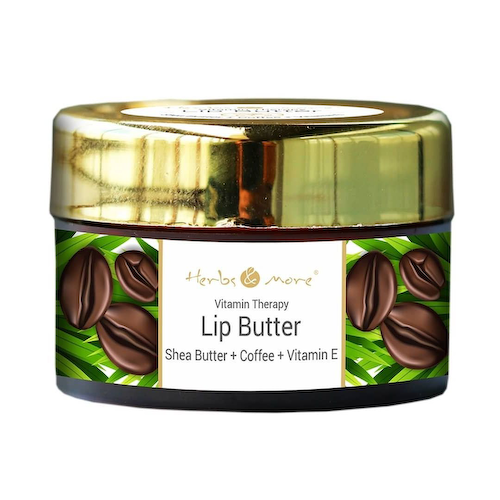 Масло для губ с Ши, Кофе и Витамином Е (10 г), Lip Butter Shea Butter Coffee Vitamin E, произв. Herbs &amp; More #1