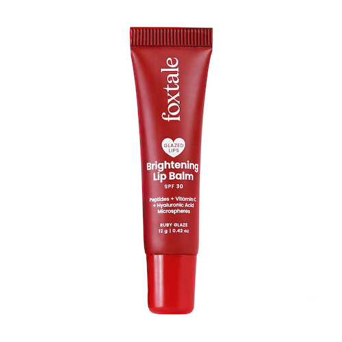 Осветляющий бальзам для губ SPF 30: оттенок Рубиновый (12 г), Brightening Lip Balm SPF 30 Ruby Glaze, произв. Foxtale #1