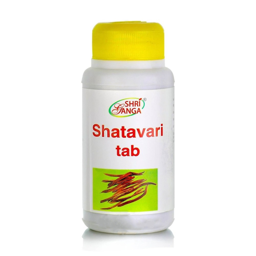 Шатавари (120 таб, 580 мг), Shatavari, произв. Shri Ganga Pharmacy #1