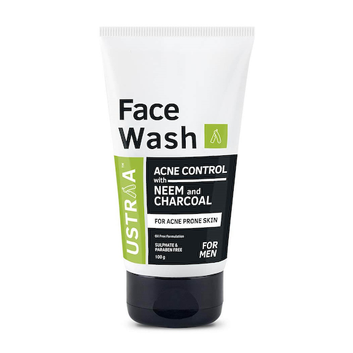 Мужской гель для проблемной кожи с Нимом и Активированным углем (200 мл), Face Wash Acne Control, произв. Ustraa #1