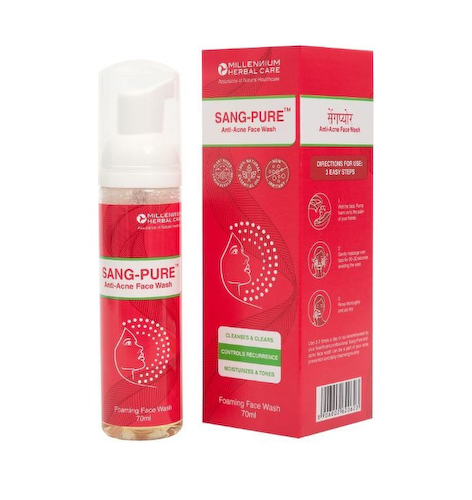 Санг-Пьюр: пенка для умывания против прыщей (70 мл), Sang-Pure Anti Acne Foaming Face Wash, произв. Millennium #1