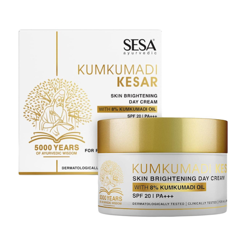 Дневной крем Кумкумади с Шафраном: для осветления кожи (50 г), Kumkumadi Kesar Skin Brightening Day Cream, произв. Sesa #1