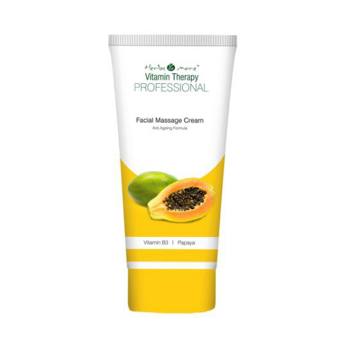 Массажный крем для лица с Витамином В3 и Папайей (100 г), Facial Massage Cream Vitamin B3 Papaya, произв. Herbs &amp; More #1