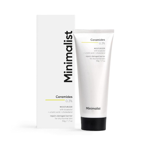 Увлажняющий крем с Керамидами 0,3% и Бисабололом (50 г), Ceramides 0,3% Moisturizer with Bisabolol, произв. Minimalist #1