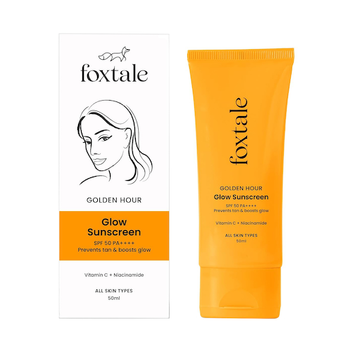 Солнцезащитный крем SPF 50 PA++++ (50 мл), Glow Sunscreen SPF 50 PA++++, произв. Foxtale #1