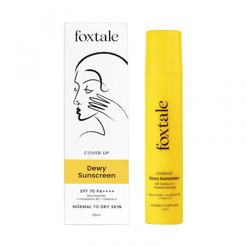 Увлажняющий солнцезащитный крем SPF 70 PA++++ (50 мл), Dewy Sunscreen SPF 70 PA++++, произв. Foxtale #1
