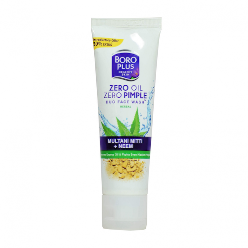 Бороплюс: гель для умывания с Мултани Митти и Нимом (60 мл), Boroplus Oil Zero Pimple Face Wash, произв. Emami #1