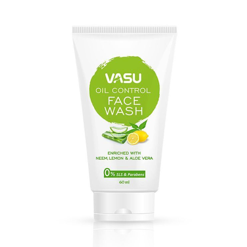 Гель для умывания с Нимом, Лимоном и Алоэ: для жирной кожи (60 мл), Oil Control Face Wash, произв. VASU #1