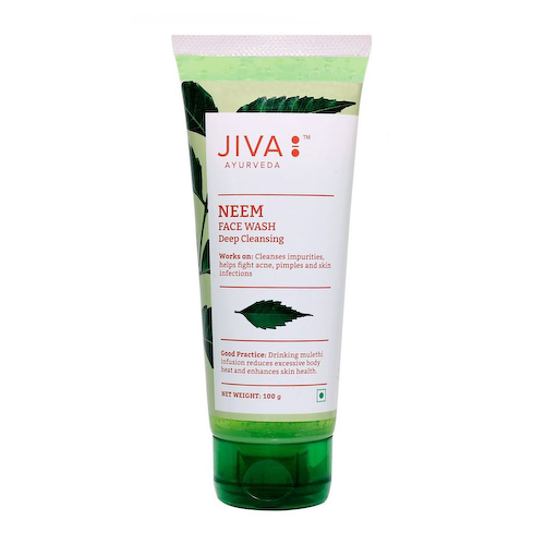 Гель для умывания с Нимом: против прыщей (100 г), Neem Face Wash, произв. Jiva #1