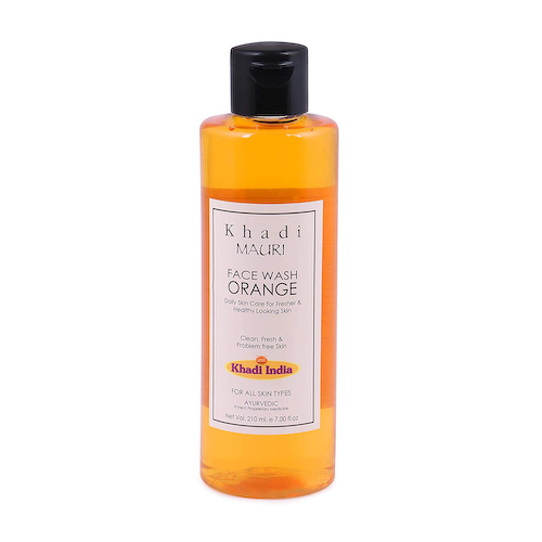Натуральное средство для умывания с Апельсином (210 мл), Orange Face Wash, произв. Khadi Mauri #1