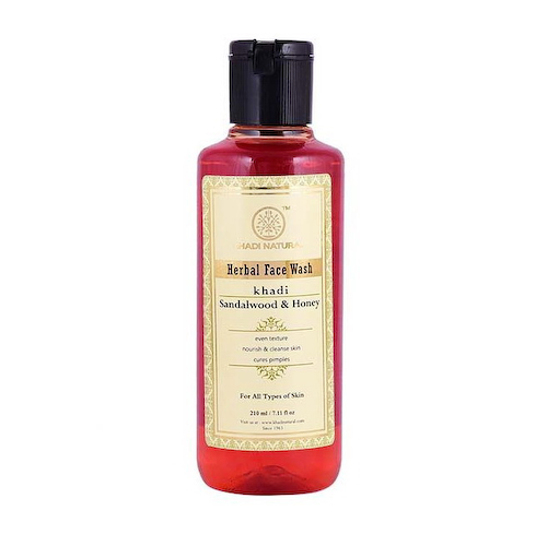 Натуральное средство для умывания с Сандалом и Мёдом (210 мл), Herbal Face Wash Sandalwood &amp; Honey, произв. Khadi Natural #1