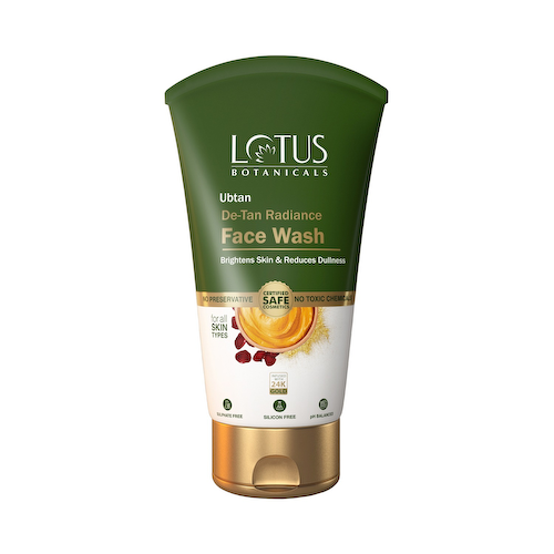 Средство для умывания и сияния лица Убтан Де-Тан (100 мл), Ubtan De-Tan Radiance Face Wash, произв. Lotus Botanicals #1