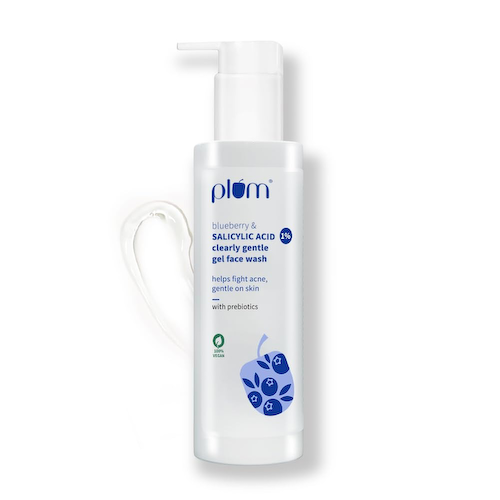 Средство для умывания с Черникой и Салициловой кислотой (100 мл), Blueberry &amp; Salicylic Acid 1% Clearly Gentle Gel Face Wash, произв. Plum #1