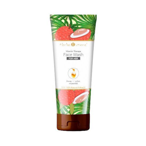 Средство для умывания с Медом, Личи и Витамином В3 (100 г), Face Wash for Her Honey Lychee Vitamin B3, произв. Herbs &amp; More #1