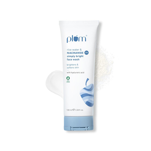 Средство для умывания с Ниацинамидом (100 мл), Niacinamide 2% Simply Bright Face Wash With Rice Water, произв. Plum #1