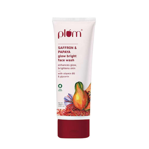 Средство для умывания с Шафраном и Папайей (100 мл), Saffron &amp; Papaya Glow Bright Face Wash, произв. Plum #1