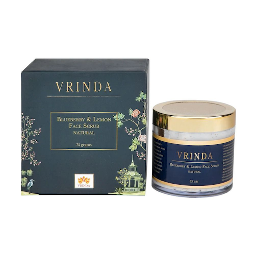 Скраб для лица с Черникой и Лимоном (75 г), Blueberry &amp; Lemon Face Scrub, произв. Vrindaam #1