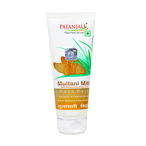 Маска для лица с лечебной глиной Мултани Митти (60 г), Face Pack Multani Mitti, произв. Patanjali #1