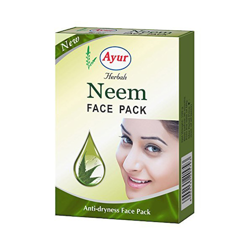 Маска для лица с Нимом: для борьбы с сухостью кожи (25 г), Neem Face Pack, произв. Ayur #1