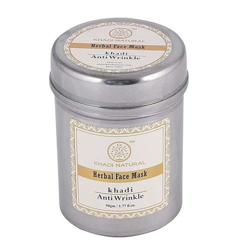 Натуральная маска для лица против морщин (50 г), Herbal Face Mask Anti Wrinkle, произв. Khadi Natural #1