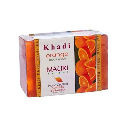 Мыло ручной работы с Апельсином (125 г), Orange Body Wash, произв. Khadi Mauri #1