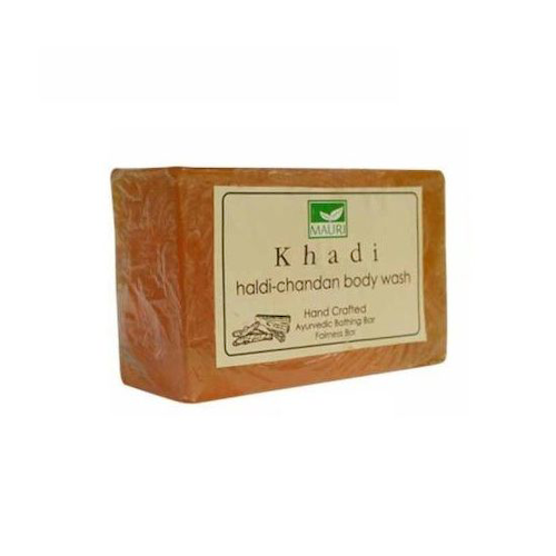 Мыло ручной работы с Куркумой и Сандалом (125 г), Haldi &amp; Chandan Body Wash, произв. Khadi Mauri #1