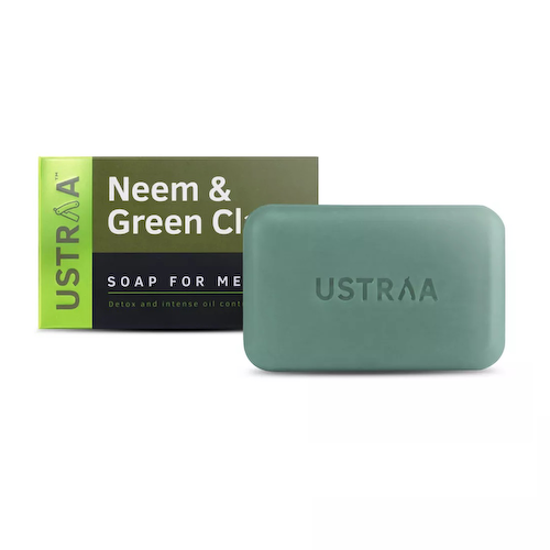 Мыло с Нимом и Зеленой глиной (100 г х 8 шт), Neem &amp; Green Clay Soap, произв. Ustraa #1