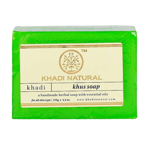 Натуральное мыло ручной работы Кхус: для увлажнения кожи (125 г), Khus Soap Handmade, произв. Khadi Natural #1