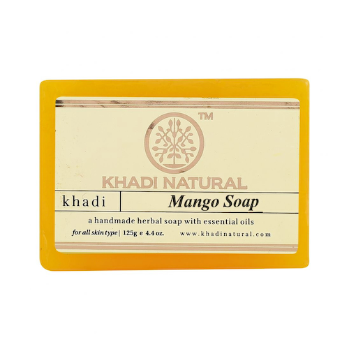 Натуральной мыло ручной работы с Манго: для восстановления кожи (125 г), Mango Soap Handmade, произв. Khadi Natural #1
