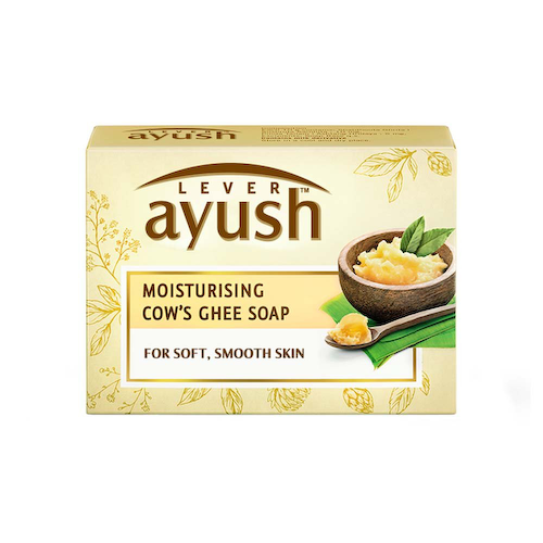 Увлажняющее мыло с маслом Гхи (100 г), Moisturising Cow&apos;s Ghee Soap, произв. Lever Ayush #1