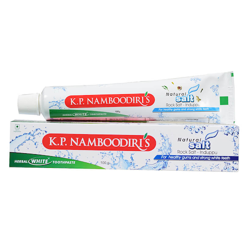 Натуральная зубная паста с каменной солью (100 г), Herbal Toothpaste With Rock Salt, произв. K.P. Namboodiri&apos;s #1