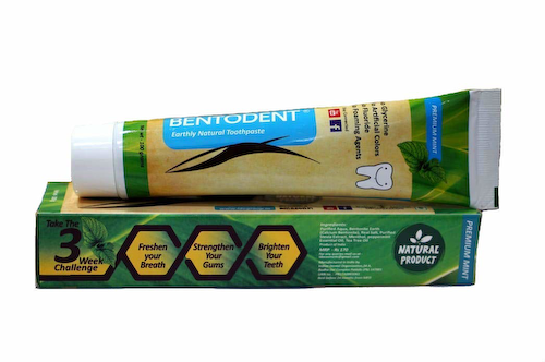 Натуральная зубная паста с Мятой (100 г), Natural Toothpaste Mint, произв. Bentodent #1
