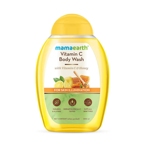 Гель для душа с Витамином С: для осветления кожи (300 мл), Vitamin C Body Wash for Skin Illumination, произв. Mamaearth #1
