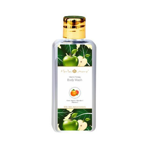 Гель для душа с Зеленым яблоком, Мандарином и Витамином Е (100 мл), Body Wash Green Apple Mandarin Vitamin E, произв. Herbs &amp; More #1