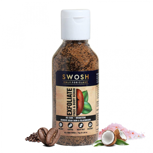 Кофейный скраб для лица и тела (75 г), Exfoliate Face &amp; Body Scrub, произв. Swosh #1