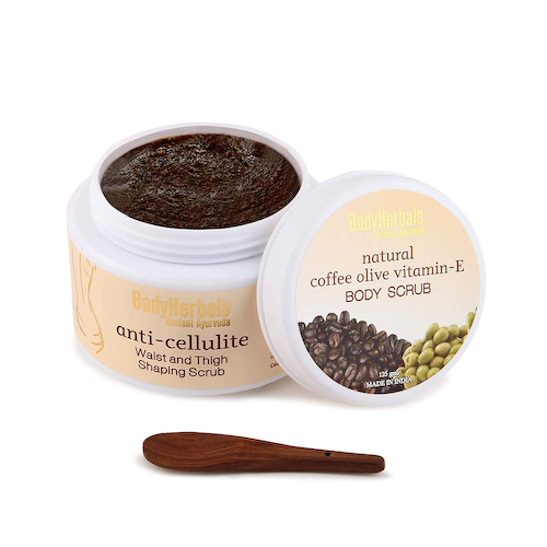 Натуральный кофейный скраб с Оливой и Витамином Е (125 г), Natural Coffee Olive Vitamin-E Body Scrub, произв. BodyHerbals #1
